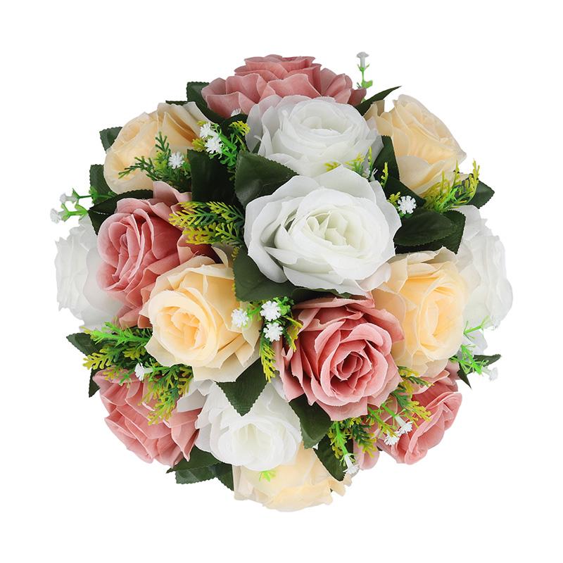 

1шт красивая римская колонна дорожный путеводитель декор искусственные цветы роза шар фиолетовый/шампанского