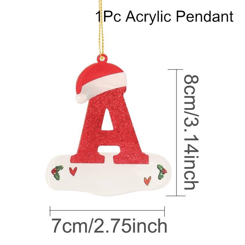 Christmas Acrylic Letter Pendant 2026 Merry Cristmas Decoration for Home Xmas Tree Hanging Ornaments Navidad Natal New Year 2026