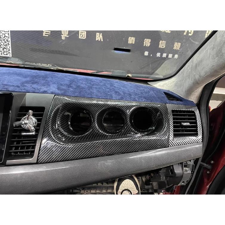 For Mitsubishi Lancer-ex EVO 10th Modified Carbon Fiber Matte Black Instrument Cover Body Kit Car Accessories