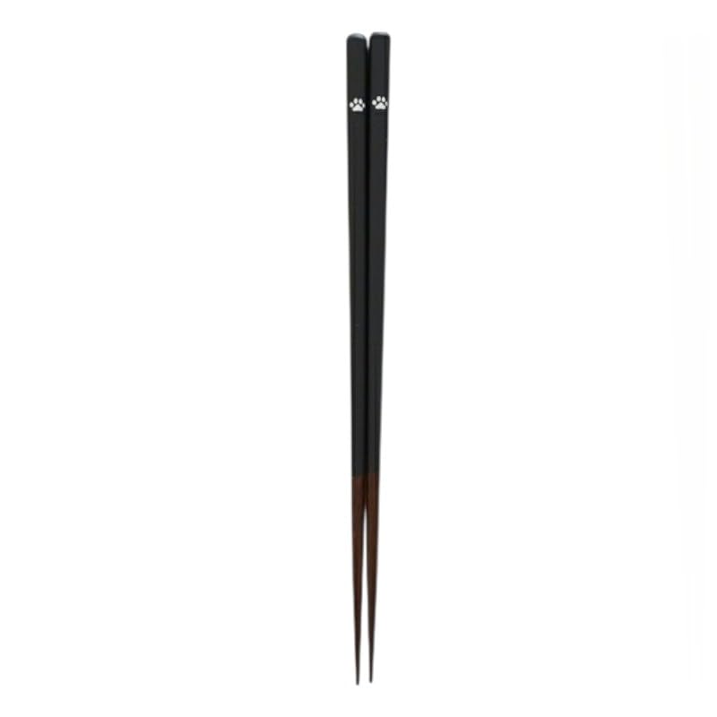 

Dishwasher Made in Paw Print Monotone Black Natural Gift Wrapping Cute Chopsticks Chopsticks, 23cm, Safe, Japan, Design, & White, Simple, Stylish, чёрный