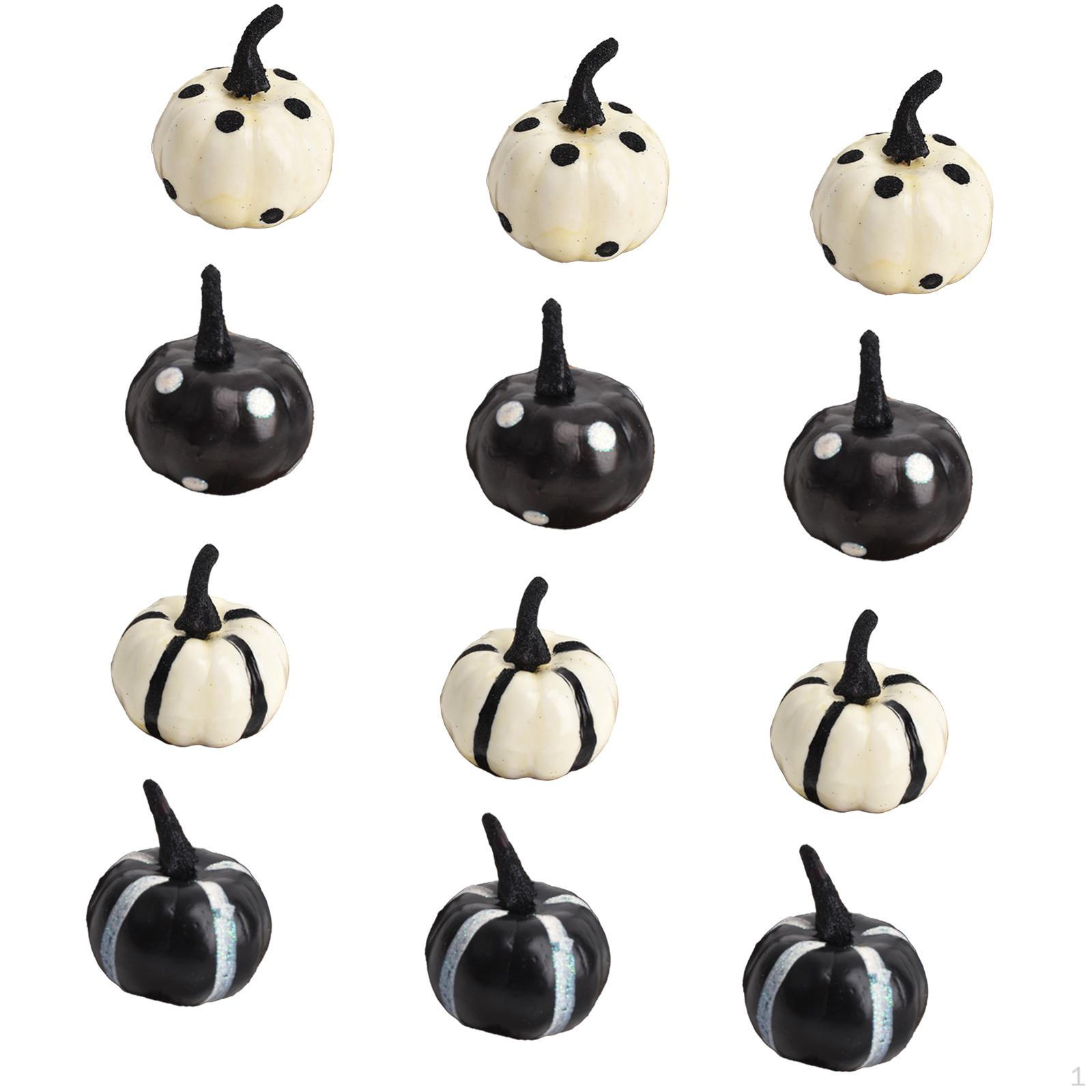 

12 штук Искусственные тыквы Украшения Хэллоуин Декор Нежный пенопласт Дом для