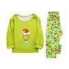 Parent-child Christmas Print Home Suit Long-sleeved Top And Pants