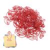 100 Pcs Fish Paper Clips Red Cute Metal Paperclips Decorative Bookmark Clips Document   for   School