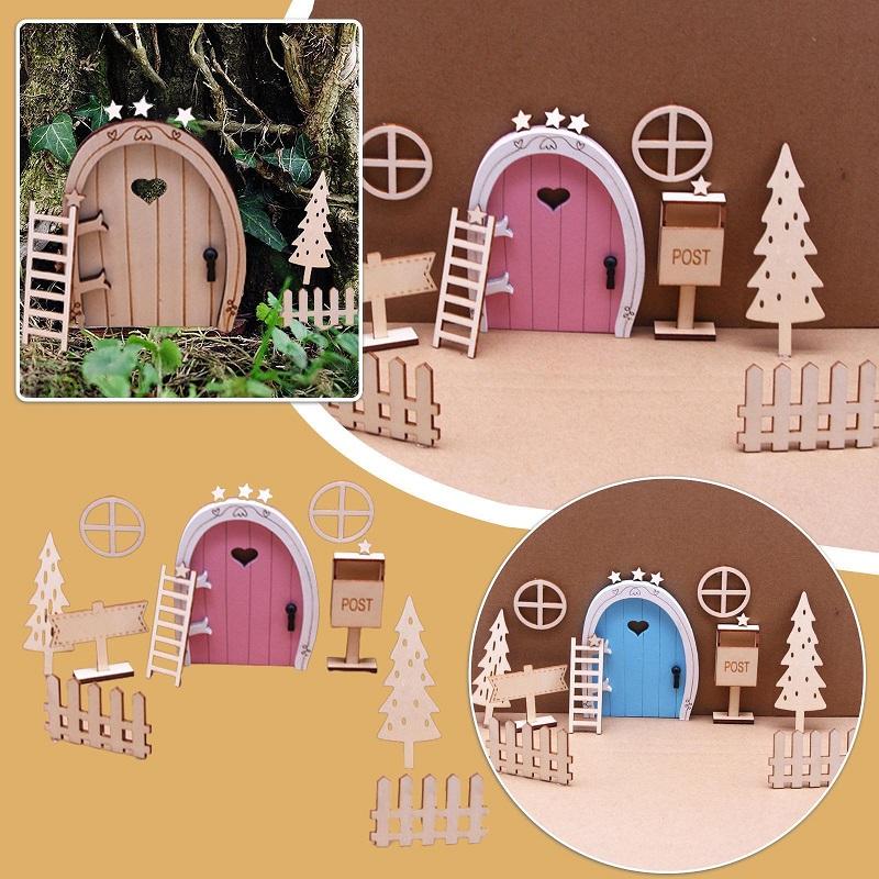 1:12 Christmas Miniature Fairy Gnome Set Home Dollhouse Furniture Accessories