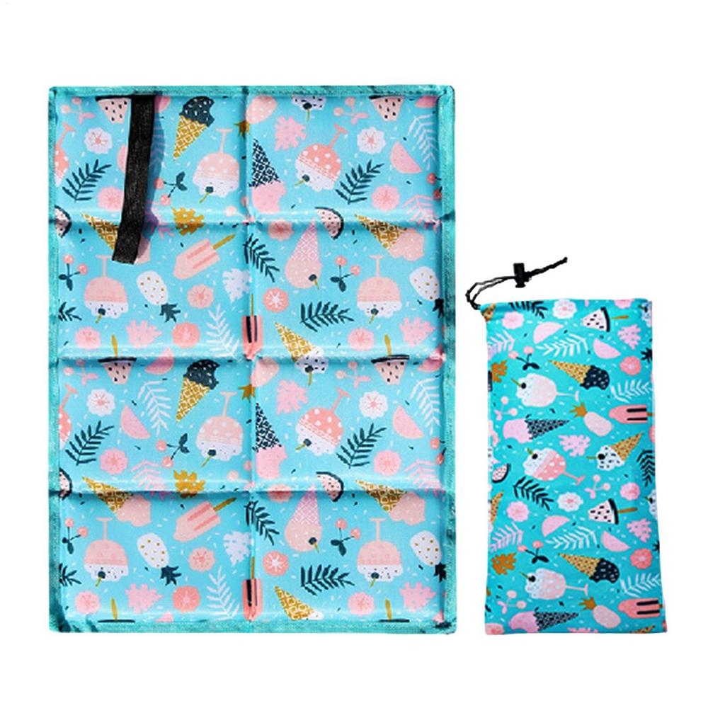 Foldable outdoor Sit Pad Waterproof Insulated Seat Cushion with Carry Bag, Portable Mat for Backpacking Camping Hiking Fishing