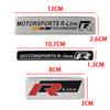 2026 Hot For VW VOLKSWAGEN 3D Aluminum R Line Logo Car Body Decoration Stickers Rline Rear Trunk Emblem Badge For VW Golf 6 8 7