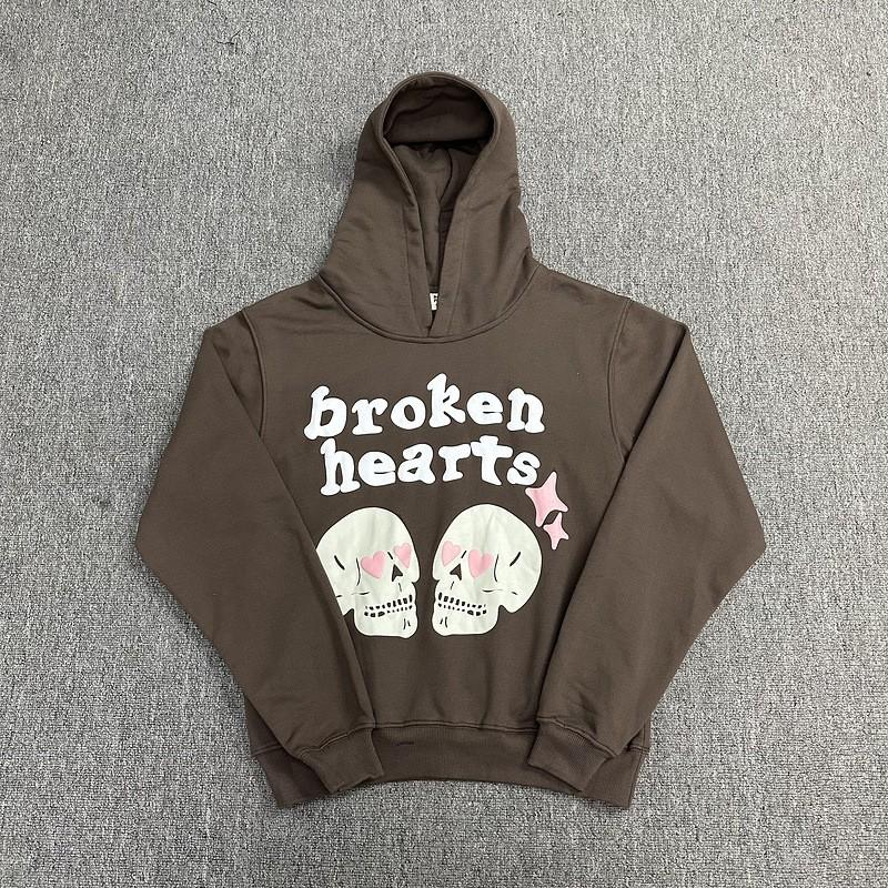 Bluza z kapturem z grafiką Broken Planet Męska Luźny krój Hip Hop Streetwear