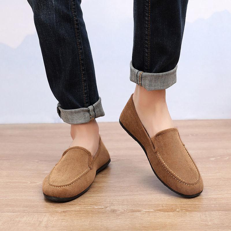 

Стильные мокасины мужские повседневные парусиновые кроссовки больших размеров мужские треккинговые туфли 2025 дешевые старые модные винтажные папины туфли для вождения на плоской подошве 43