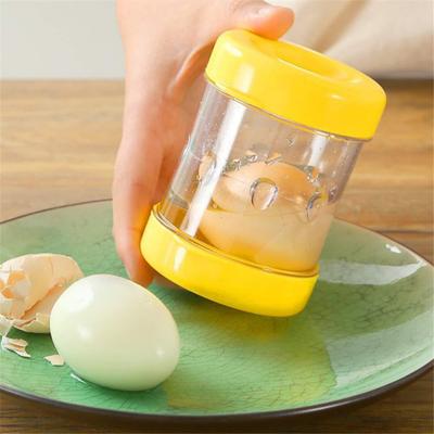 Sbucciatore per Uova Sode Portatile Facile Rimuovi Guscio Uova Sode Ripiene Strumenti Schiaccianoci Accessorio Preparazione Colazione Gadget da Cucina
