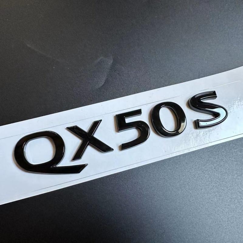 1pcs 3D ABS for Infiniti Car Emblem Rear Trunk Decals Badge Sticker Decal QX50S QX60S QX70S QX70 Accessories UU666