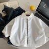 Children'S Shirts Autumn New Korean Version Of Boys Solid Color Shirts Boys Spring Huzhou Zhili Children'S Clothing
