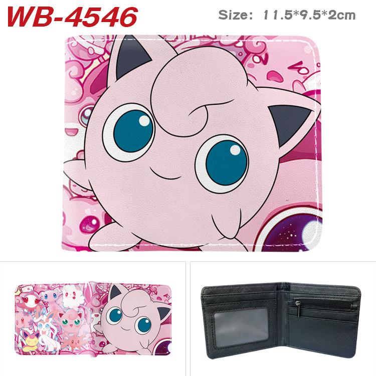 Pokemon Full Color Short Card Holder Coin Purse Bifold Wallet Cute Anime Peripheral Change Pouch