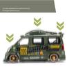 1/24 slitinová hračka modelu auta Wuling Hongguang Simulace dodávky kovu tlakové lití zvuku a světla Model auta pro chlapce Dárková kolekce ozdoby