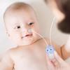 Manual Baby Nasal Aspirator Owl Shape Strong Hardness Comfortable Oral Suction Baby Safety Nose Cleaner Blue