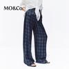 MO&Co. Drawstring Waist Wide-Leg Trousers