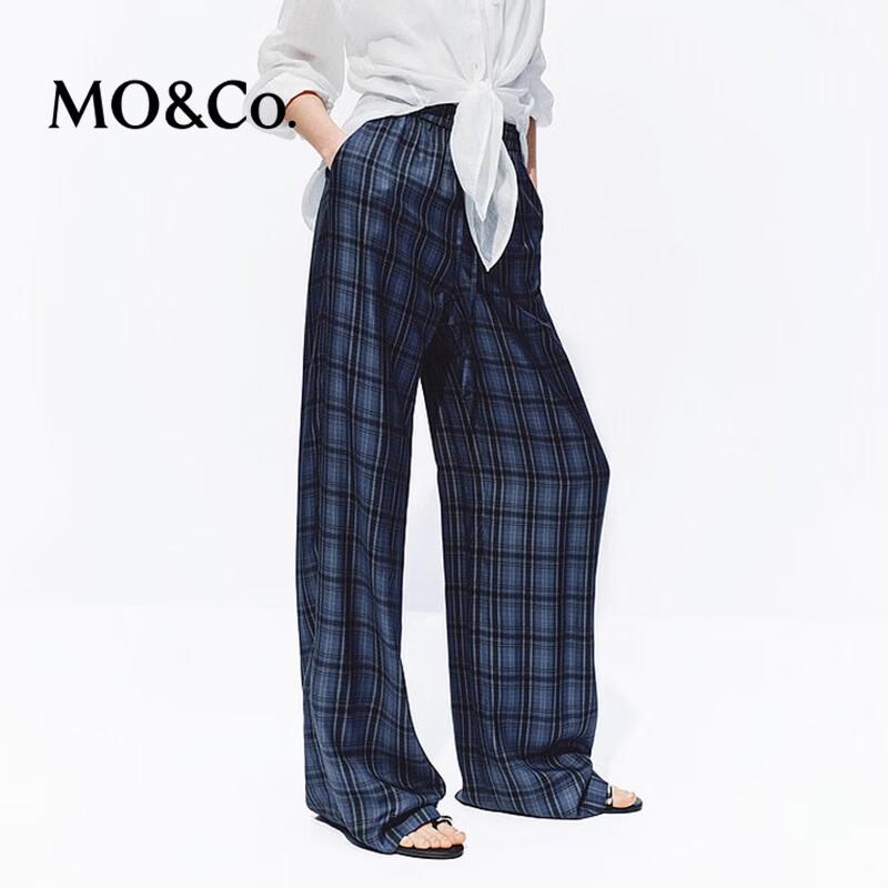 MO&Co. Drawstring Waist Wide-Leg Trousers