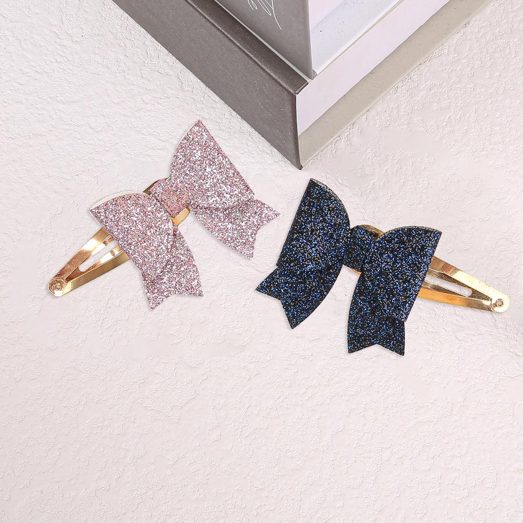2/8pcs Cute Girls Star Hair Clips Heart Shaped Hairpin Hair Bows Barrettes Clips Alloy Hair Pins Kids Children Headwear
