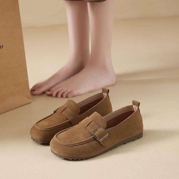 

Женские слипоны с мелким вырезом, одинарные туфли, осень 2025, новый сказочный стиль, вечерний нишевый дизайн, плоские лоферы 40 хаки