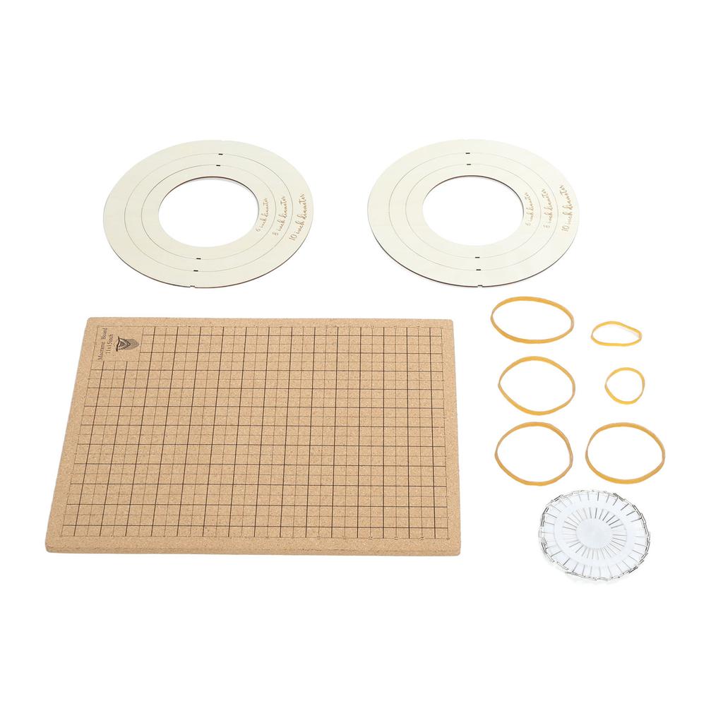 Macrame Board 11x15in Lightweight Macrame Braiding Board Reusable Grids Braiding Board with 30 T Pins Braiding Bracelet