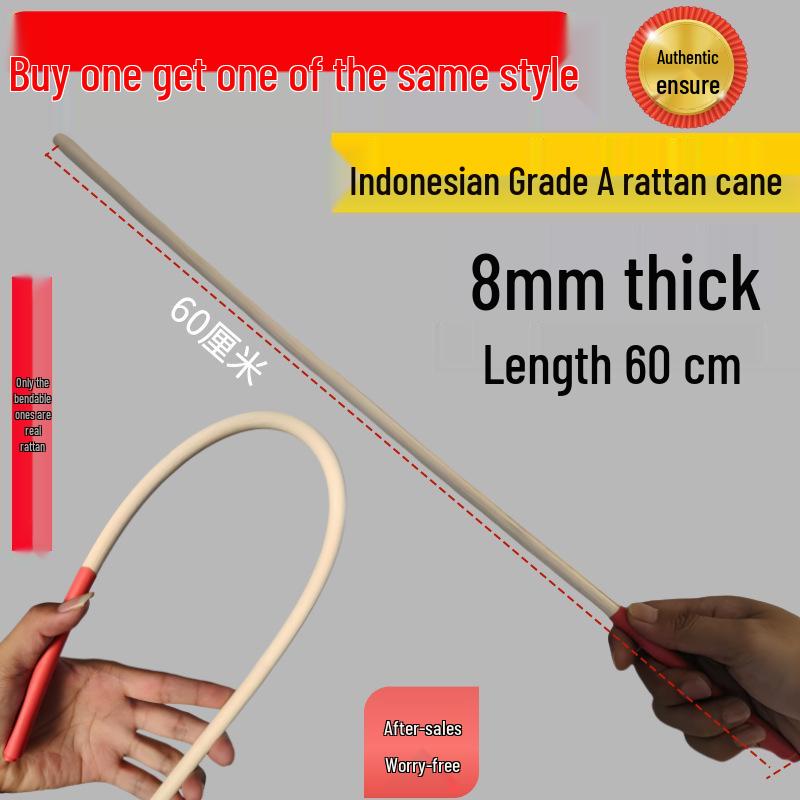 Bamboo Rattan Cane for Teachers: Soft Resin Whip Baton for Classroom and Home Instruction