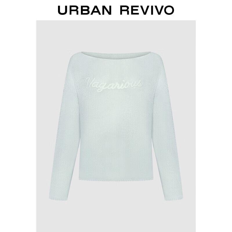 

Женский расслабленный трикотажный топ с графическим принтом и открытыми плечами UR S