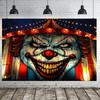 1 Piece, 2D Flat Circus Clown Backdrop Banner, Suitable for Party Decorations, Garden Decorations and Anniversaries, Wsj