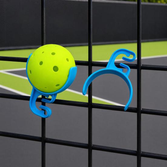 1/2 stk. Bærbar Pickleball Boldholder, Pickleball Boldbane Hegn Netklips, Hurtig Adgang Plastik Pickleball Boldklemme Tilbehør