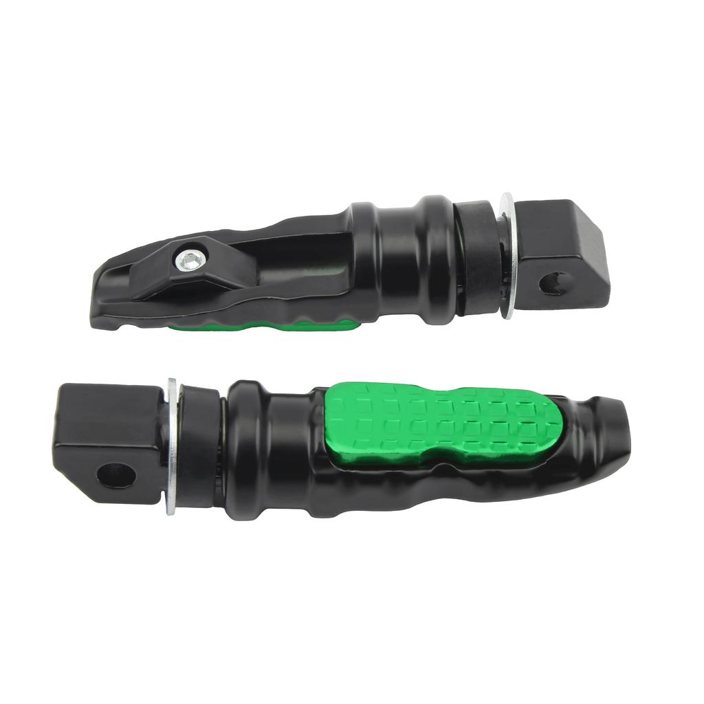 Universal 8MM Motorcycle Rear Passenger Foot Pegs Aluminum Footrest For KTM Yamaha Honda Kawasaki Motorbike Pedals Scooter