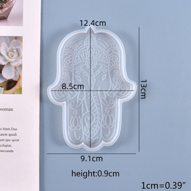 Aroma Plaster Silicone Mold Handicrafts Soap Candle Resin Casting Mold DIY Handmade Cool Hand of Fatima Ornaments Mold