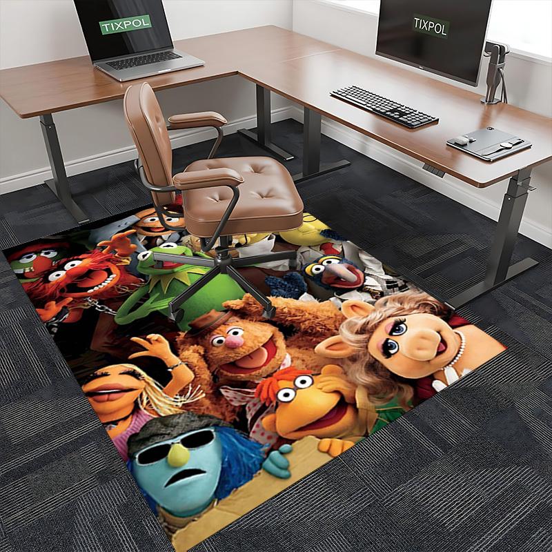 1pc The Muppets Kermit the Frog Office Chair Mat - Non-Slip Carpet for Home and Office Use, Festive Gift Idea for Any Season.P027