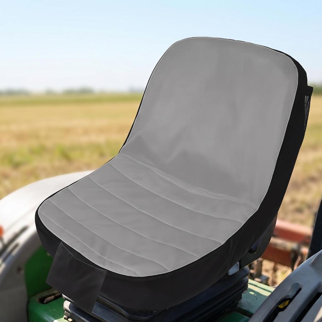 Weatherproof Riding Mower Seat Cover with Pocket Ventilated Tractor