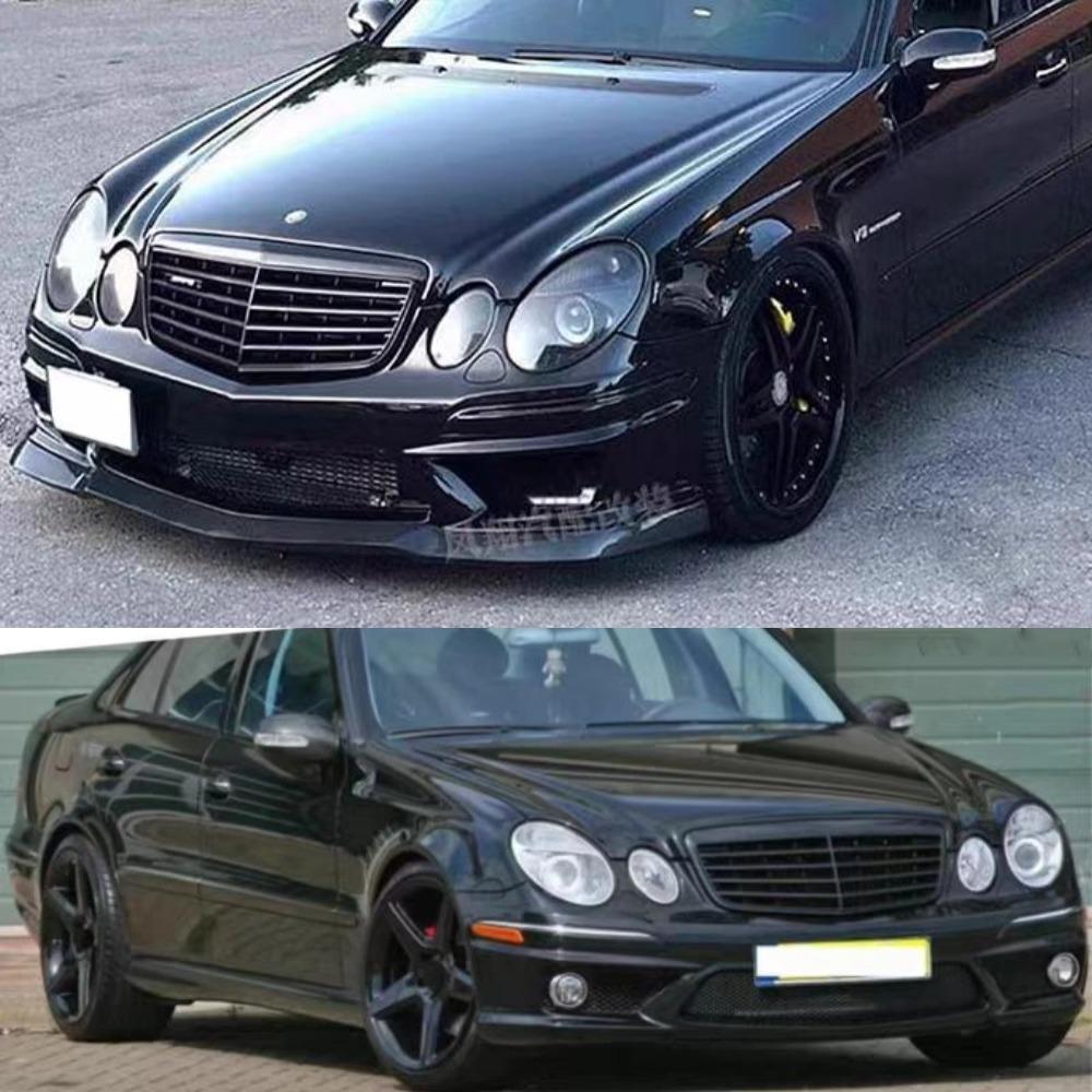 Front Grille Bumper Grill Gt Style ABC Glossy Black for Mercedes Benz E-Class W211 E200 E230 E240 E280 E350 2006-2008