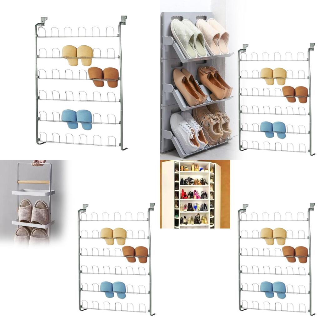 Multilayer Metal Shoe Cabinet For Indoor Storage And Space Optimization In Living Spaces