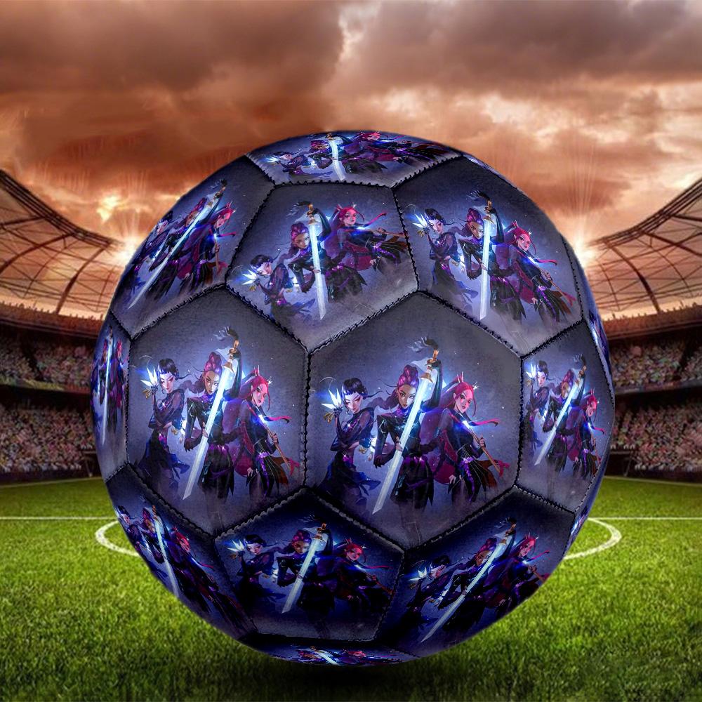 Pallone da Calcio K-pop Taglia 5 Calcio Cucito a Macchina Indoor/Outdoor Allenamento e Partite regalo perfetto per gli appassionati di sport