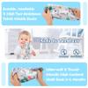 Soft Baby Cloth Book High Contrast Fabric Book 3D Touch Feel Early Learning Education Sensory Toy for Infant Toddler 0-12 Months
