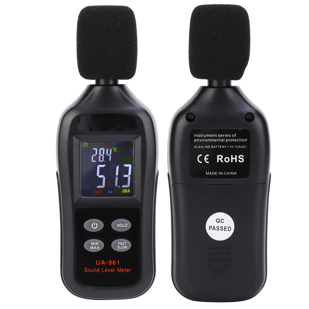 UA961 Portable LCD Digital Sound Level Meter Decibel Detector Noise Tester 35‑135dB