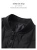 Men's High-Quality Down Cotton Baseball Collar Cardigan Solid Color Jacket