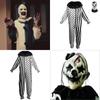 Clown Cosplay Terrifier Clothing Polyester Onesie Mask Halloween Party Costume