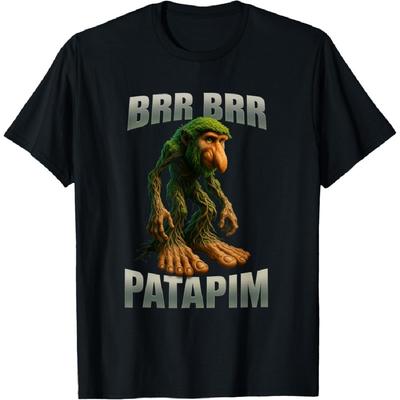 Brr Brr Patapim Vtipné Meme Italský Brainrotový Výrok Tričko