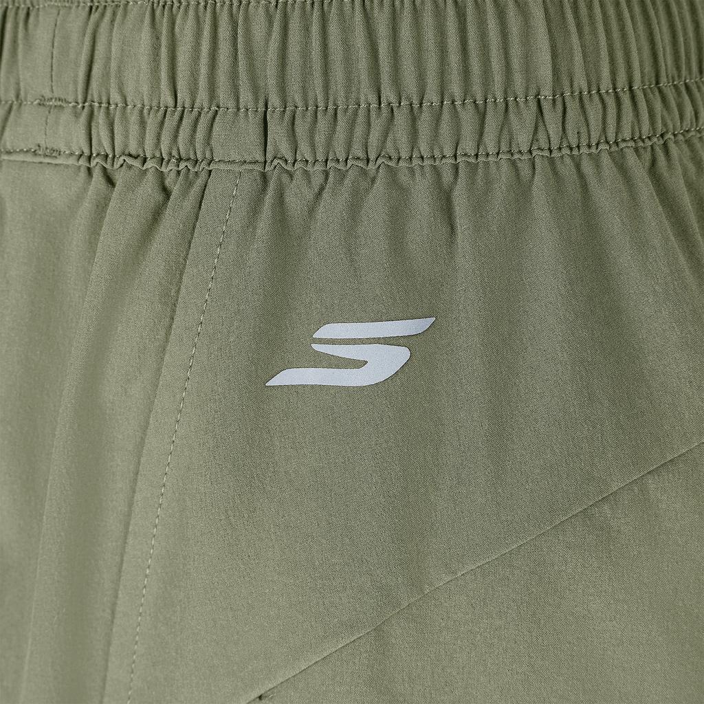 Skechers Basic Sports Series Elastic Solid Color Moisture Wicking Quick Dry Casual Shorts Women Shorts P326W082-01DR