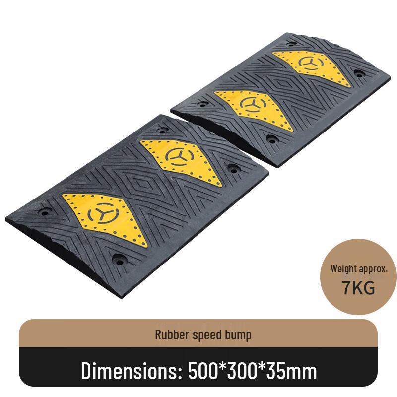 Brangdy Rubber Speed Bump One Size