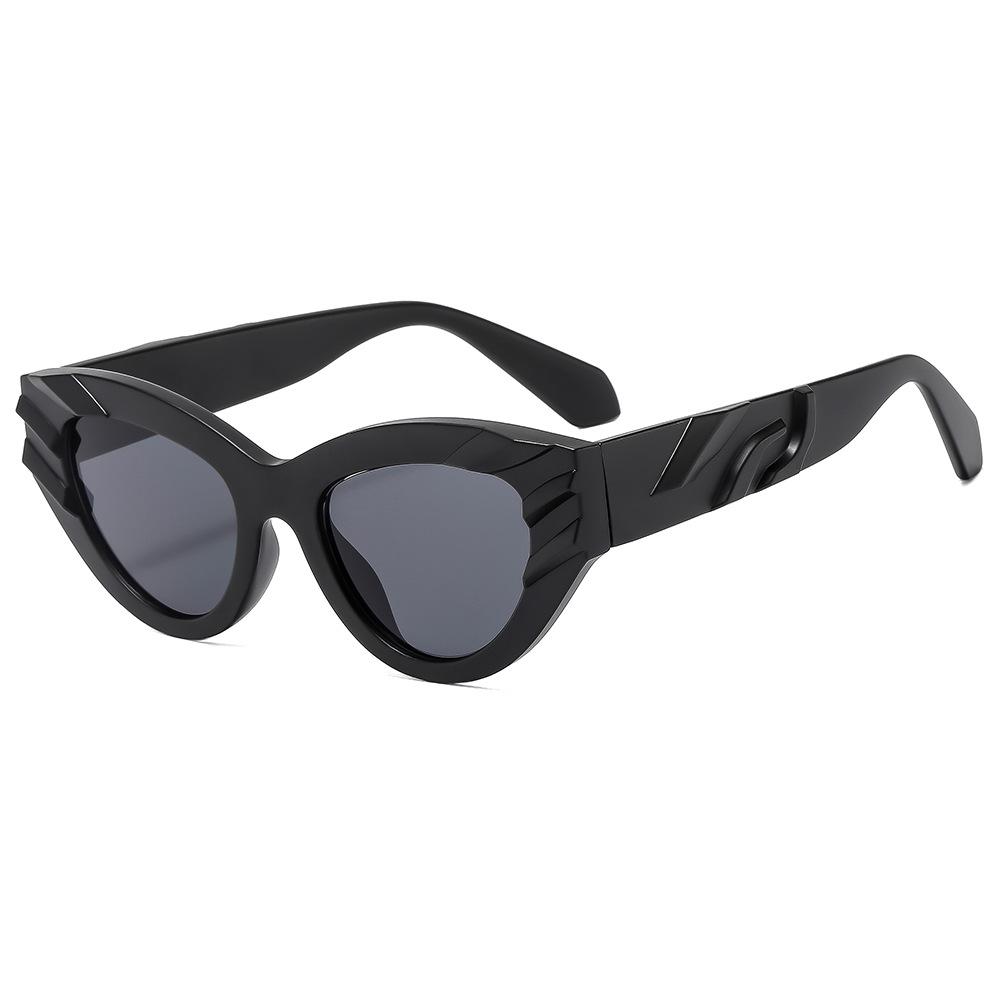 JYL TS Sunglasses Thick Cat Eye Unisex 9621/89156 B-4564 бледно-коричневый