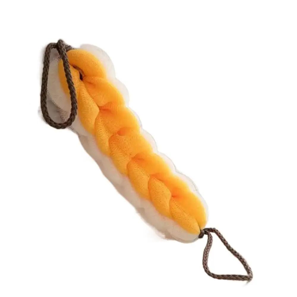 

Bath Brush Body Back Frosted Cloth Towel Mesh Shower Silk Towel Bath Massage Brush Bathroom Cleaning Tool Sponge Brush 1pc оранжевый