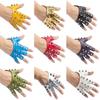 Half Finger Gloves for Men and Women Punk Street Dance Rivets for Half Finger Leather Gloves for Revealing Fingers On Stage Break Dance Gloves