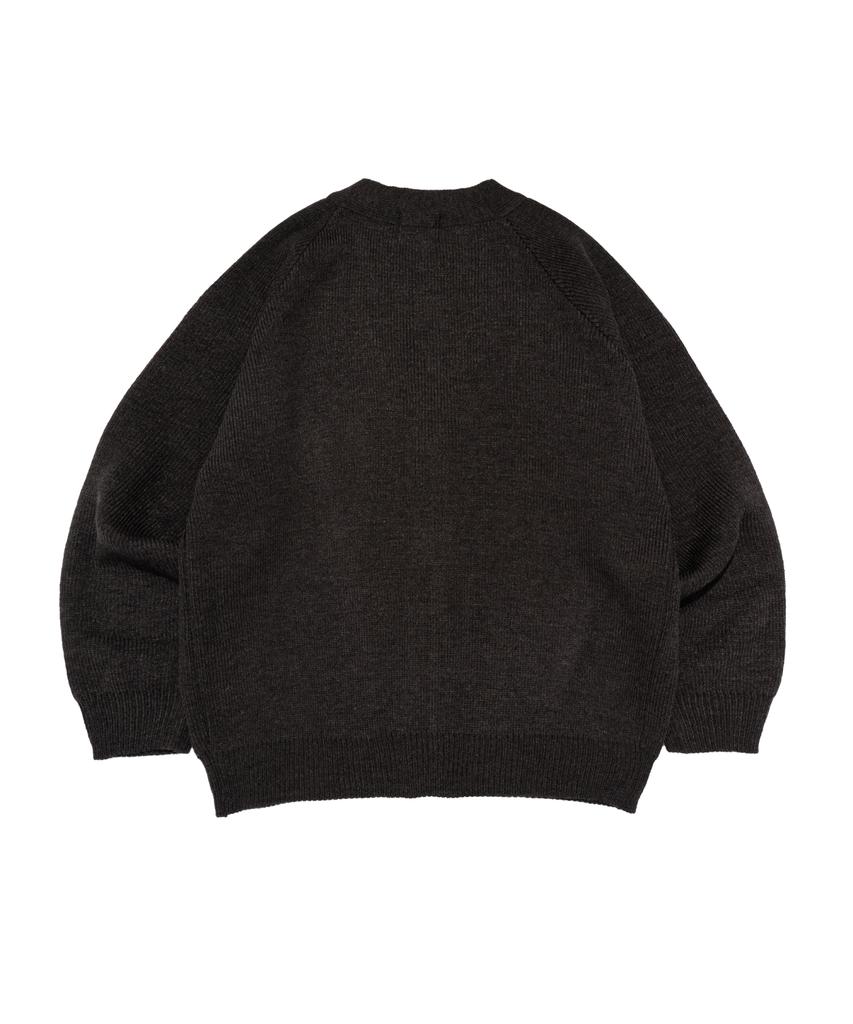 Cargobros Heritage Knit V-Neck Cardigan (Charcoal)