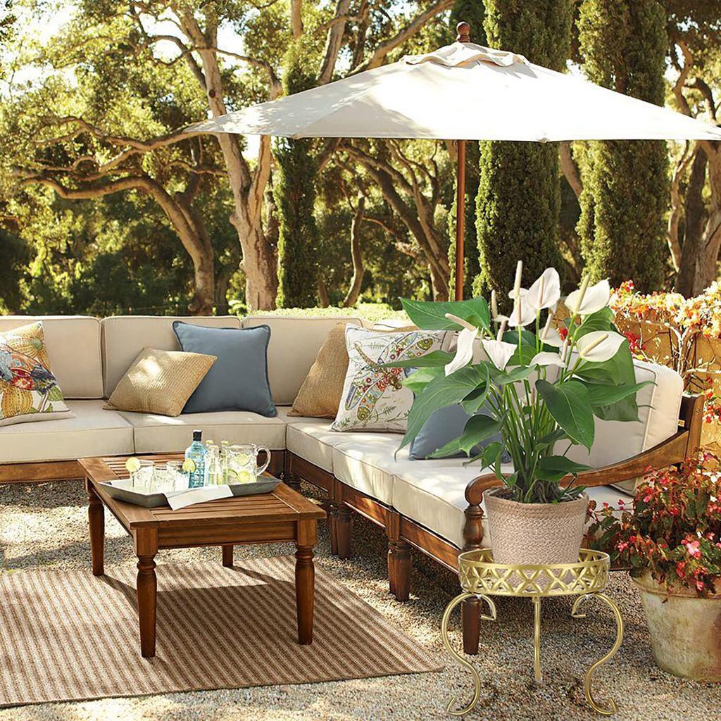 Sumnacon Garnek Doniczka Kwiat Ogród Ogrodnictwo Kwiat Stojak na kwiaty, Stojak, Półka, Żelazo, Antyczny, Stylowy, Półka, Półka, Stojak, Stojak, Wewnętrzny/Zewnętrzny (Złoto)