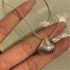 Metal Shells Pendant Necklace Earrings Choker Fashion Collar Necklace Jewelry