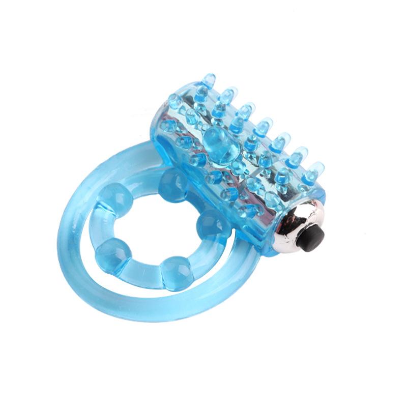 Trvalé vibrační kroužky Dvojitý erekční kroužek Odložení předčasné ejakulace Penis Ball Loop 2 Uzamčené sexuální hračky Produkt pro muže