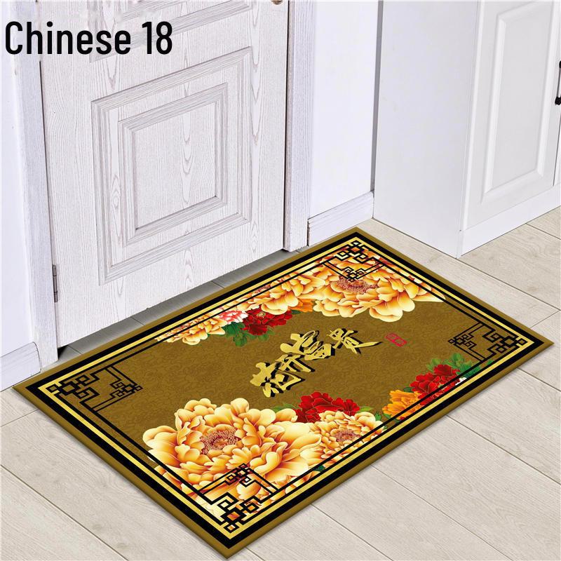 Fußmatte im chinesischen Stil für Veranda & Wohnzimmer: Fußmatte, Schlafzimmer Bettvorleger, Badezimmer Bodenmatte