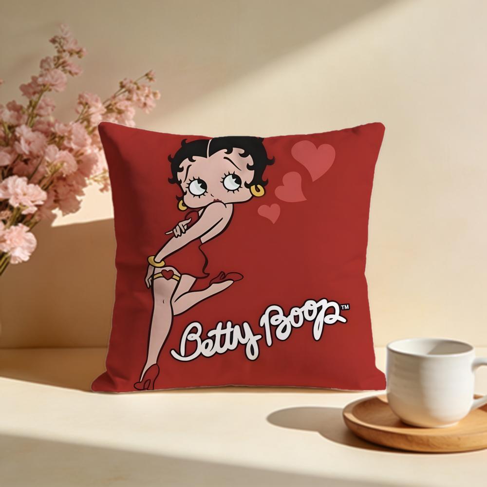 Stylish BBetty Boopier Cushion Cover Stylish Washable Pillow Cover Ideal for Couch Bedroom Car Decoration